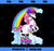 Unicorn Roller Skate Roller Derby Birthday Shirt Girls Gift PNG, Magic Unicorn PNG, Unicorn PNG