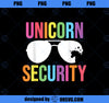 Unicorn Security Birthday Family Halloween Costume Dad Mom PNG, Magic Unicorn PNG, Unicorn PNG