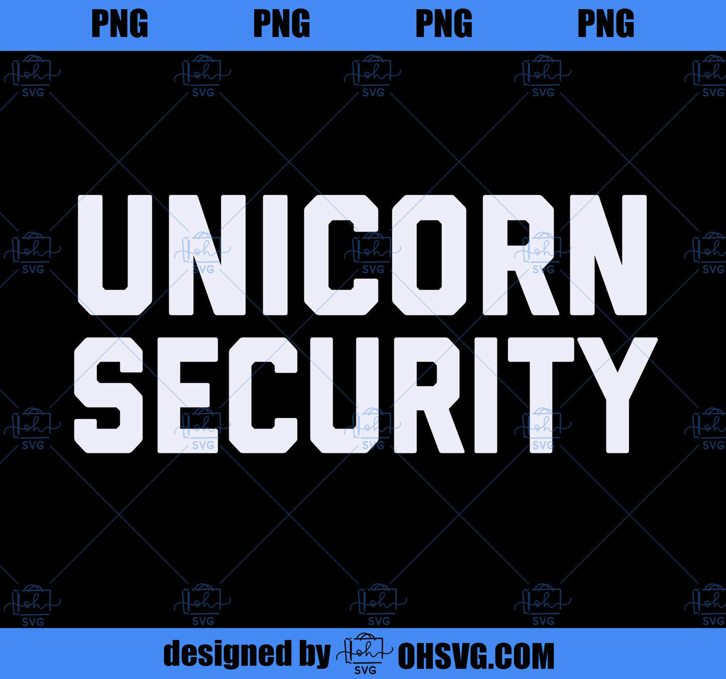 Unicorn Security Funny Gift  PNG, Magic Unicorn PNG, Unicorn PNG