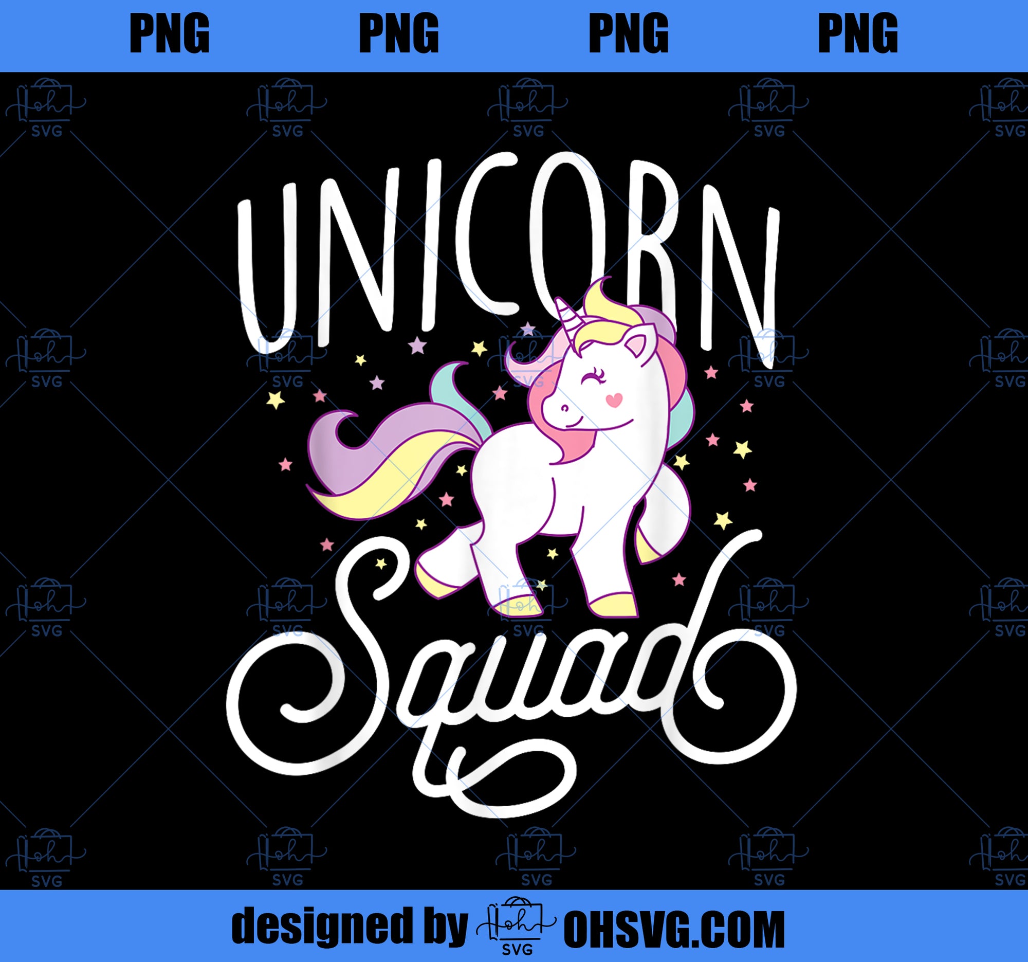 Unicorn Squad Cute Unicorn Lovers Gift PNG, Magic Unicorn PNG, Unicorn PNG