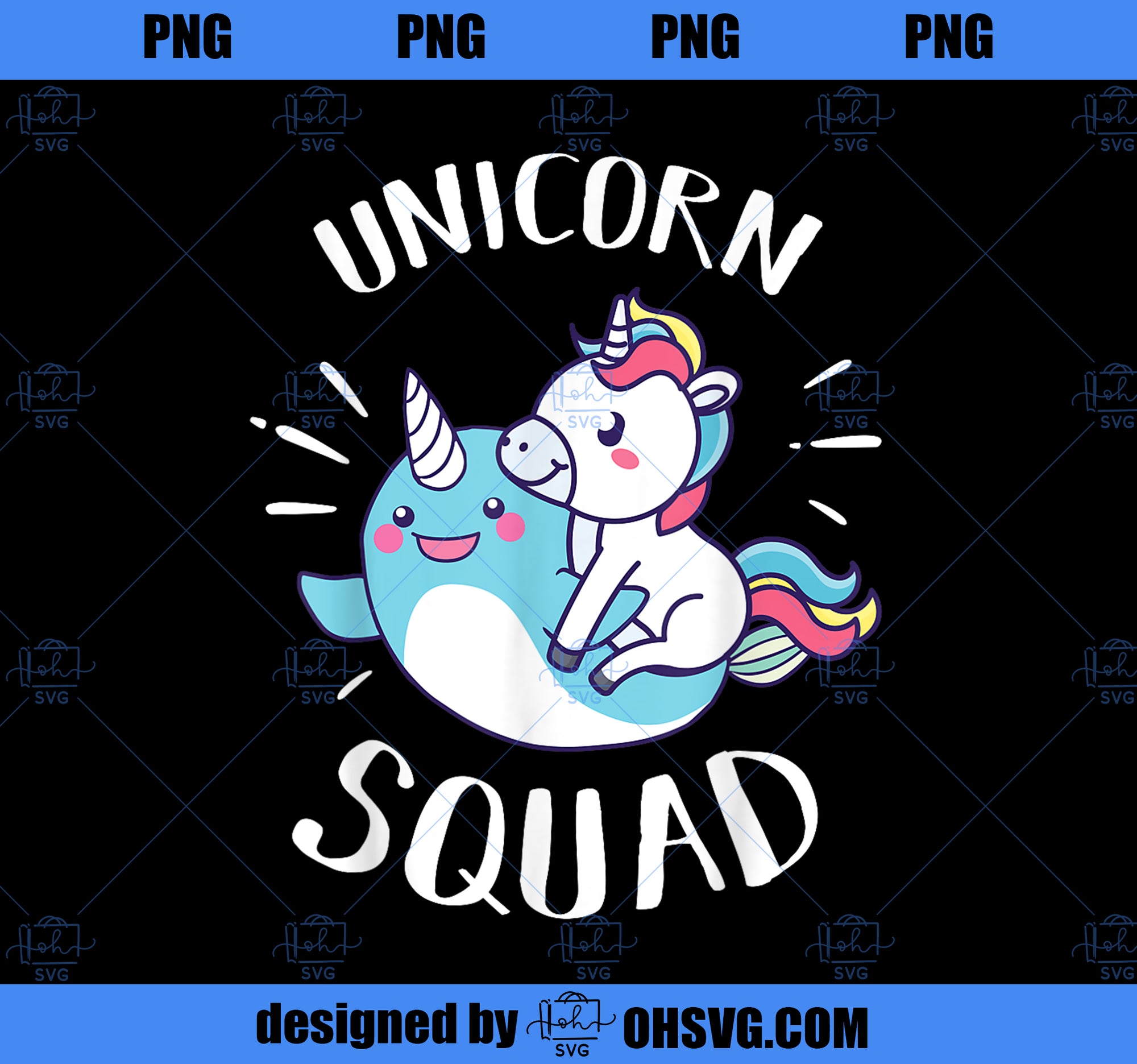 Unicorn Squad Funny Narwhal Unicorn Novelty Gift PNG, Magic Unicorn PNG, Unicorn PNG