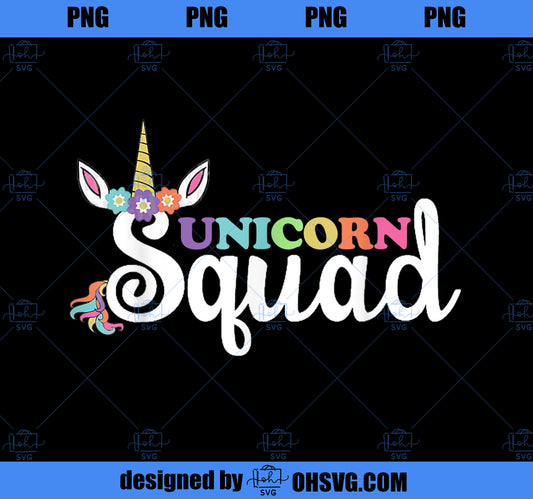 Unicorn Squad Shirt Lovely Gift Shirt For Unicorn Lovers PNG, Magic Unicorn PNG, Unicorn PNG
