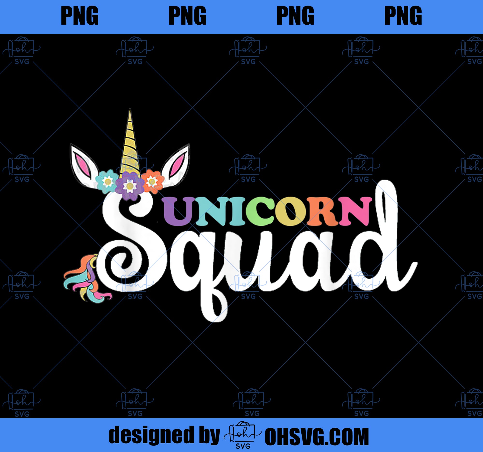 Unicorn Squad Shirt Lovely Gift Shirt For Unicorn Lovers PNG, Magic Unicorn PNG, Unicorn PNG