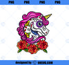 Unicorn Sugar Skull Mexican Art, Christmas PNG, Magic Unicorn PNG, Unicorn PNG