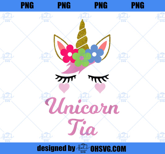 Unicorn Tia , Unicorn Gift, Girl Birthday Party PNG, Magic Unicorn PNG, Unicorn PNG