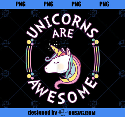 Unicorns Are Awesome Cool Unicorn  PNG, Magic Unicorn PNG, Unicorn PNG