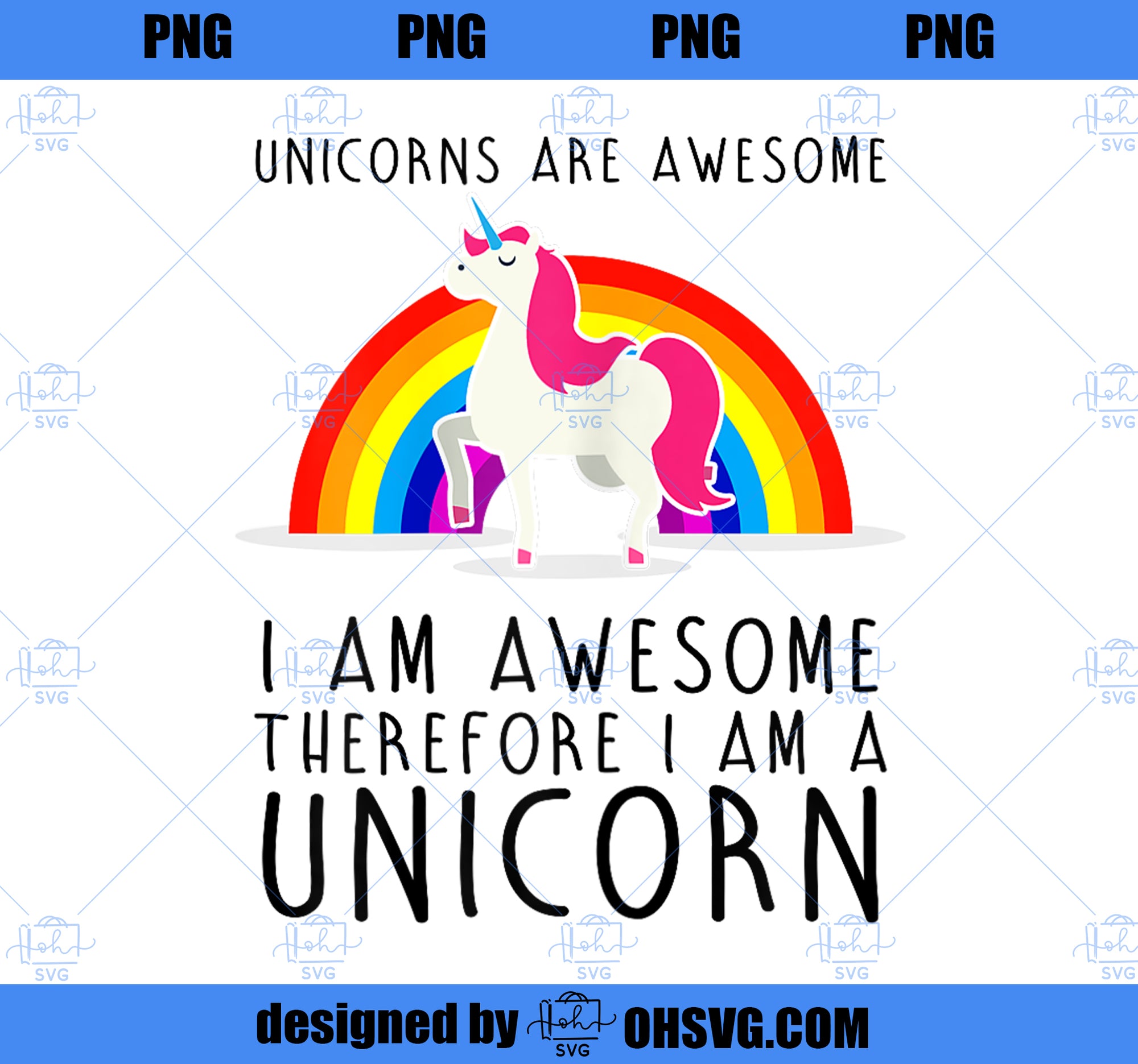 Unicorns are Awesome Funny Im a Unicorn Rainbow Tee PNG, Magic Unicorn PNG, Unicorn PNG