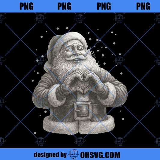 Vintage Santa Claus PNG, Retro Christmas Shirt Design, Realistic Santa Art Png, Classic Holiday Illustration, Festive Christmas PNG DTF