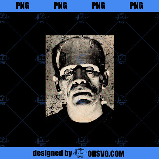 Vintage Horror Movie Monster Halloween Frankenstein Monster  PNG, Movies PNG, Frankenstein PNG