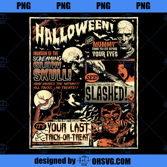 Vintage Horrorfest Movie Poster Terror Old Time Halloween PNG, Movies PNG, Horrorfest PNG