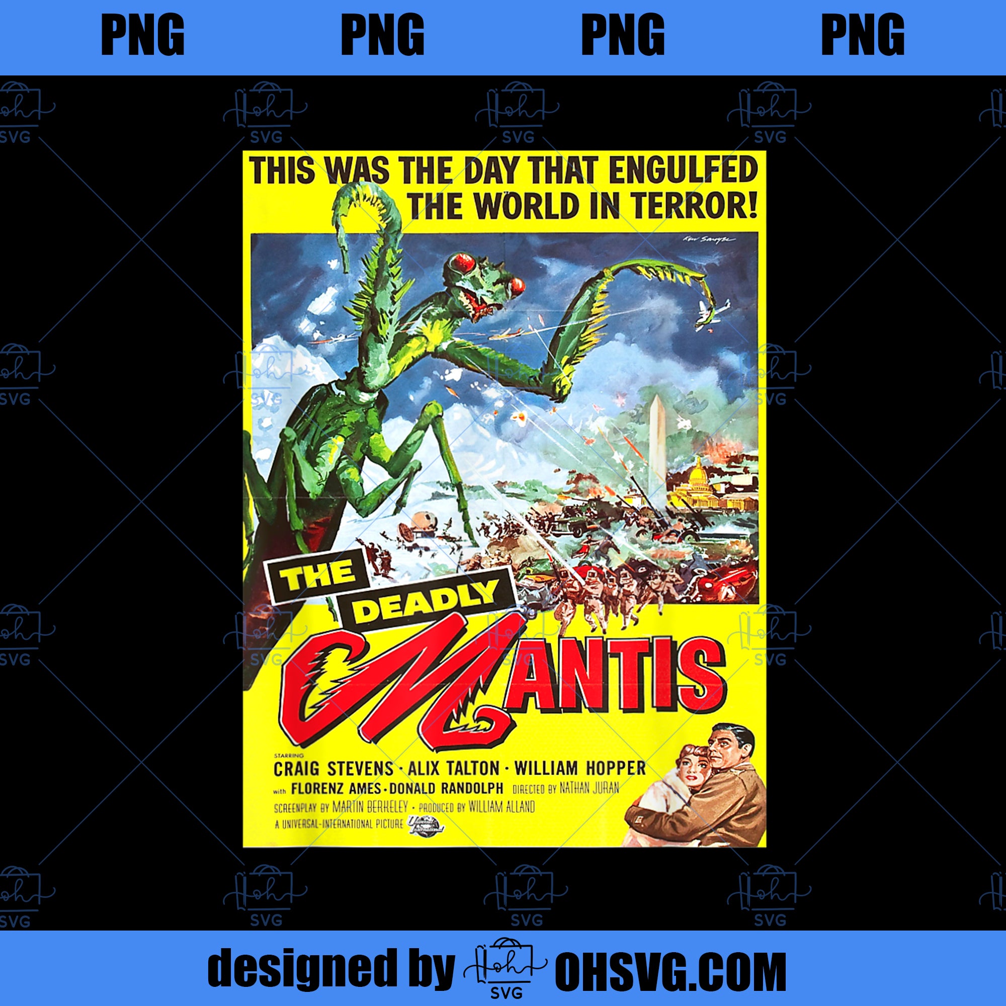 Vintage Mantis sciencefiction movie shirt PNG, Movies PNG, Vintage Mantis PNG