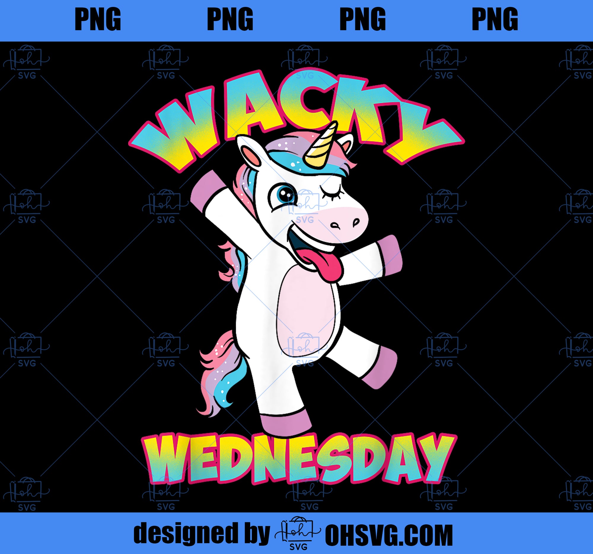 Wacky Wednesday Unicorn Funny Unicorn Wednesdays PNG, Magic Unicorn PNG, Unicorn PNG