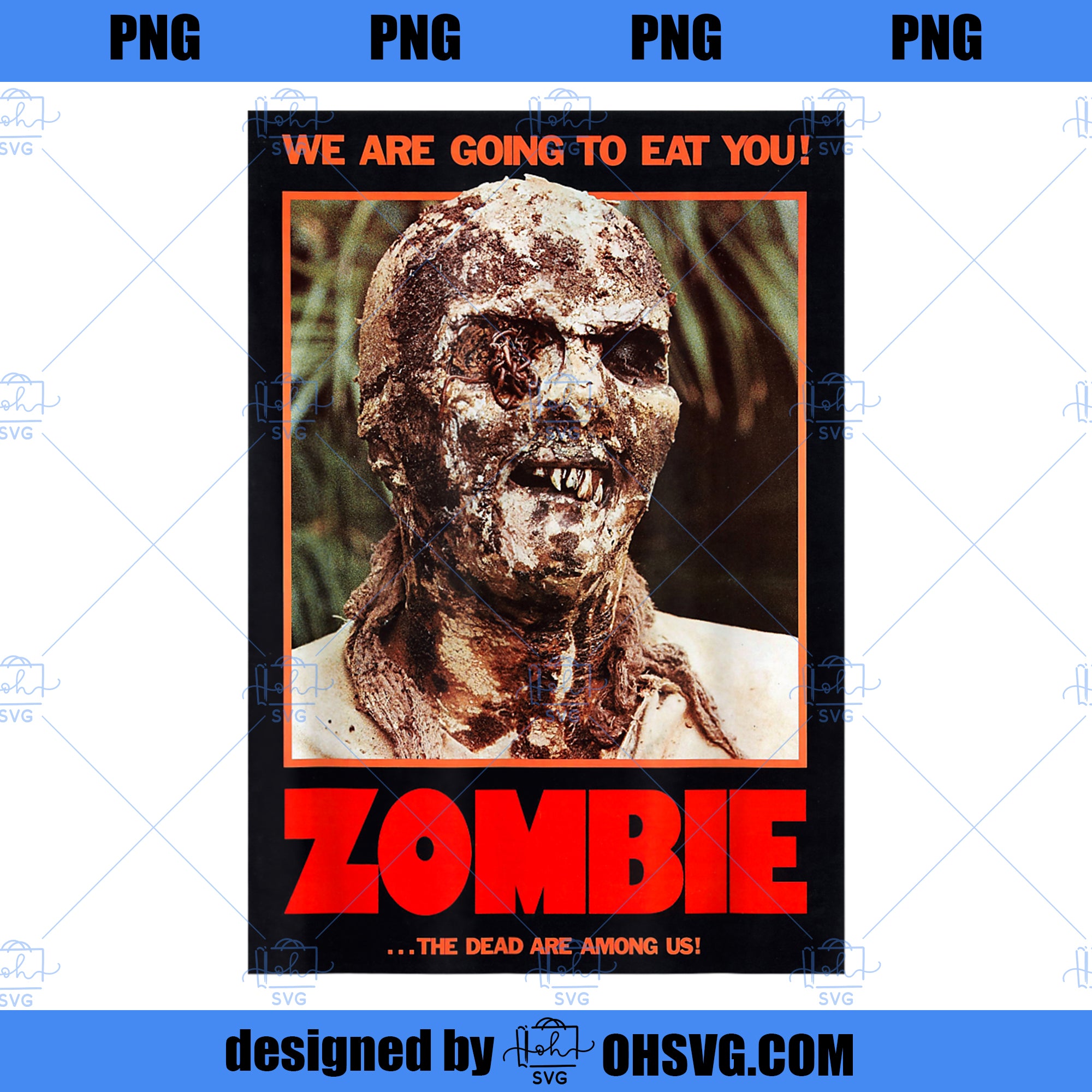 Zombie Funny B Horror Movie Poster PNG, Movies PNG, Horror Movie PNG