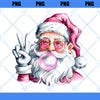 Retro Santa Christmas Blowing Bubble PNG, Vintage Merry Christmas PNG, Funny Santa With Sunglasses Xmas Holiday Sublimation Digital Download