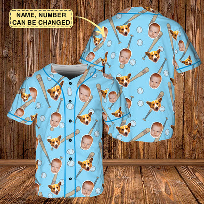 Custom Face Golf Polo Shirt, Personalized Golf Polo With Pet, Kid, or Family Face, Father's Day Golf Gift, Gift For Golf Lover, Dad, Husband