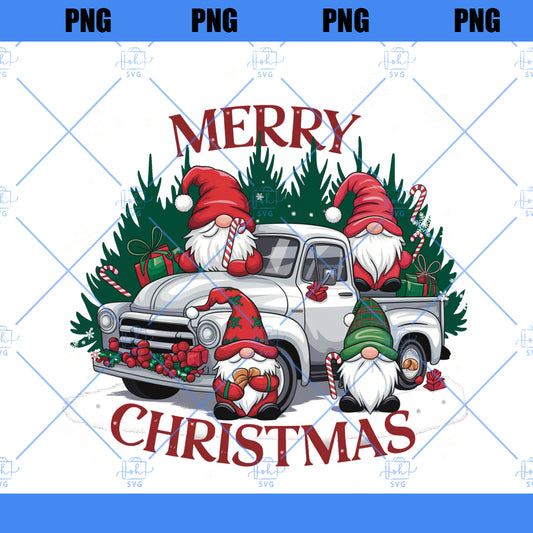 Merry Christmas Gnome Png, Christmas Png, Winter Gnome Png, Christmas Sublimation, Transparent background