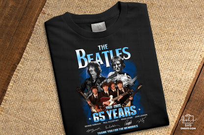 65 Years Thank You For The Memories PNG , The Beatles PNG , Band Music PNG