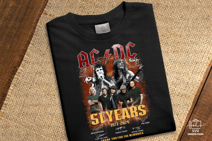 51 Years Thank You For The Memories PNG , ACDC Band PNG , Band Music PNG