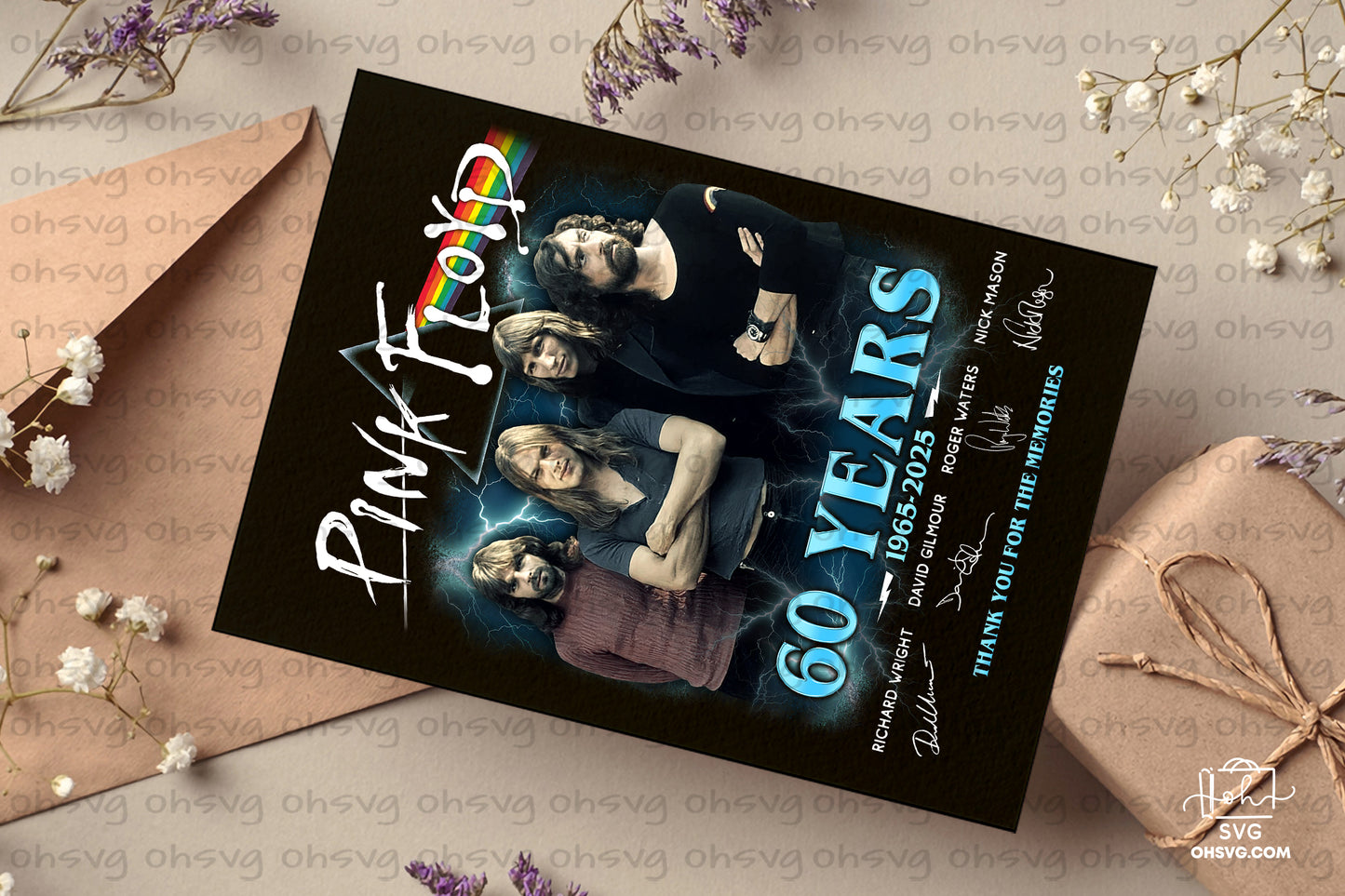 60 Years Thank You For The Memories PNG , Pink Floyd Band PNG , Band Music PNG
