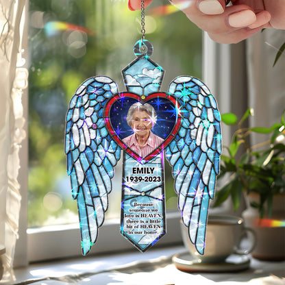 Personalized Photo Memorial Ornament-Custom Photo Ornament-Loss Of Loved Mom-Dad Remembrance Gifts-Sympathy Gift-Memorial Gift-Keepsake Gift