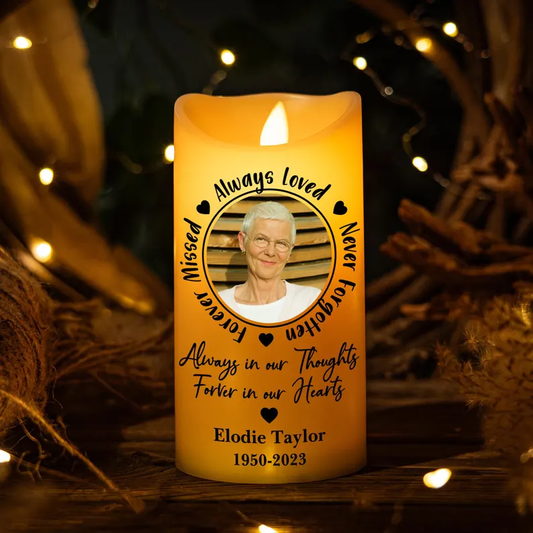 Love In Heaven - Personalized Custom LED Candle