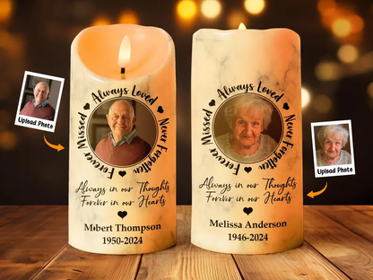 Love In Heaven - Personalized Custom LED Candle