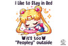 I Like To Stay In Bed PNG, Sailor Moon PNG, Download Digital Sublimation