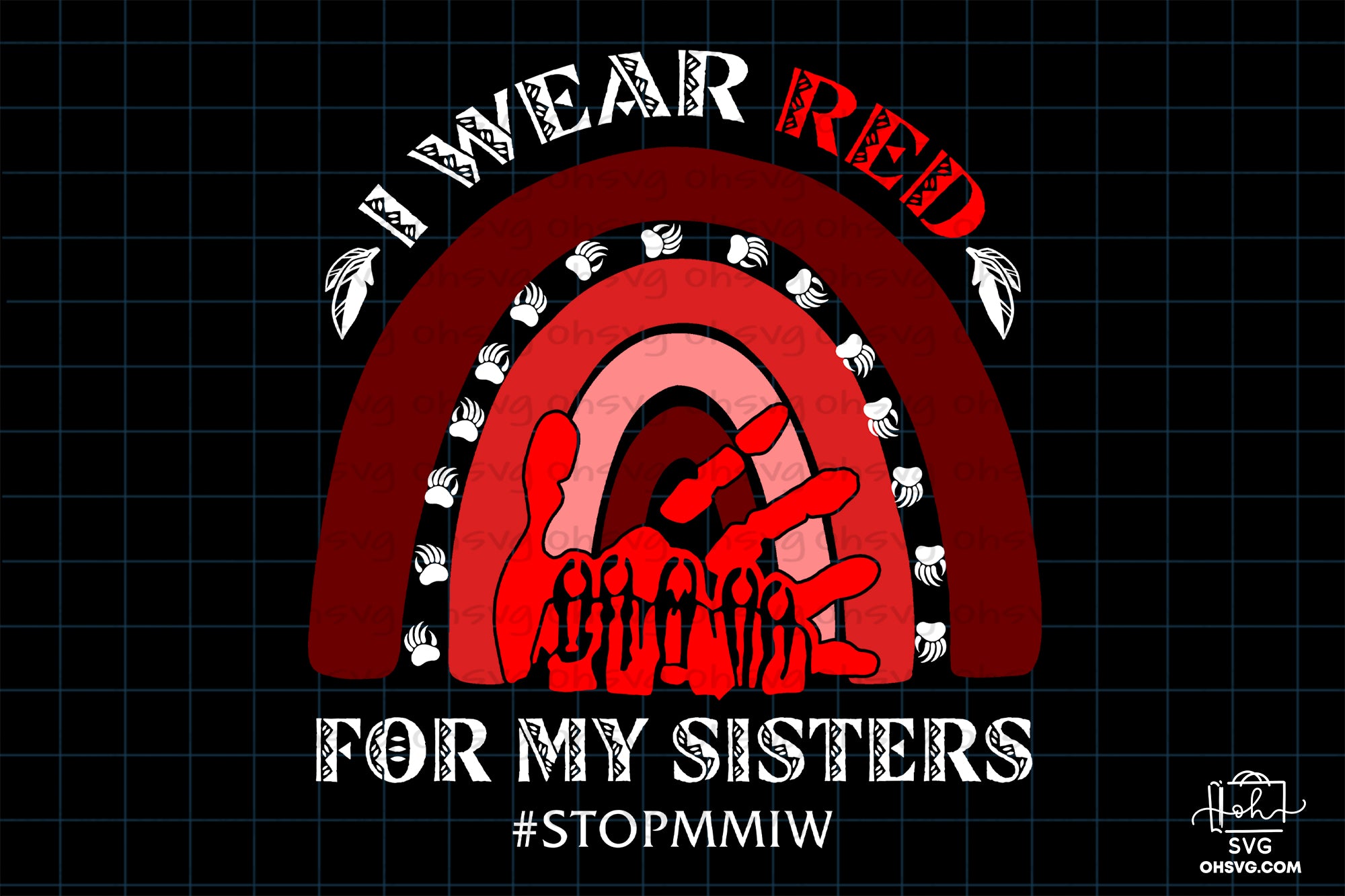 I Wear Red For My Sisters PNG , Native American PNG , Native Indian PNG