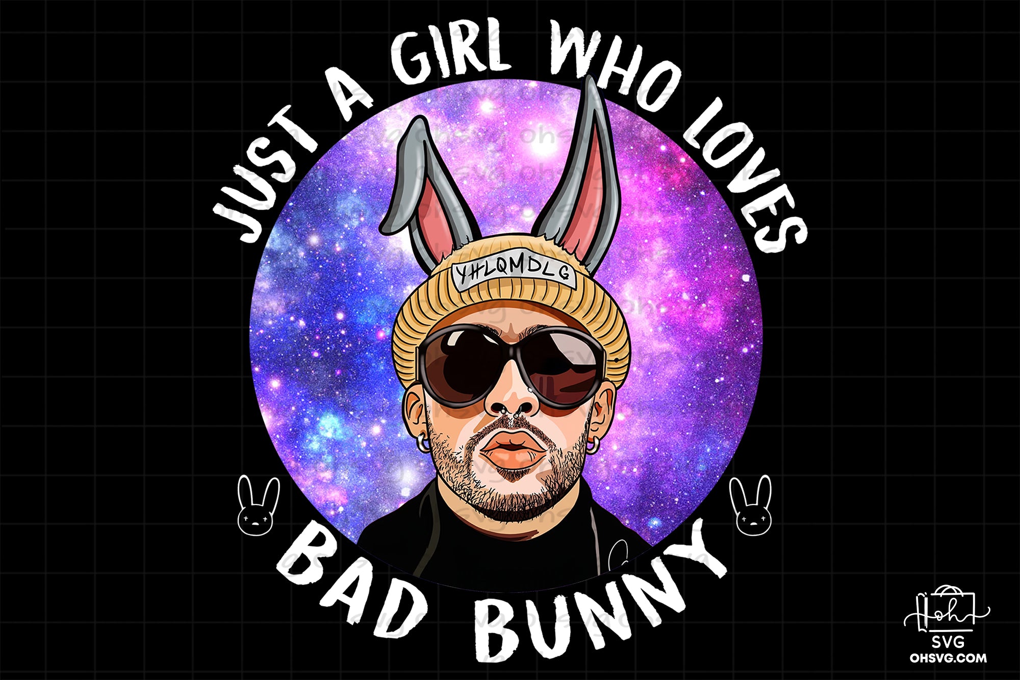 Just A Girl Who Loves Bad Bunny PNG, Bad Bunny Printed Graphic PNG, Bad Bunny Fan Shirt, RAP Hip-hop PNG