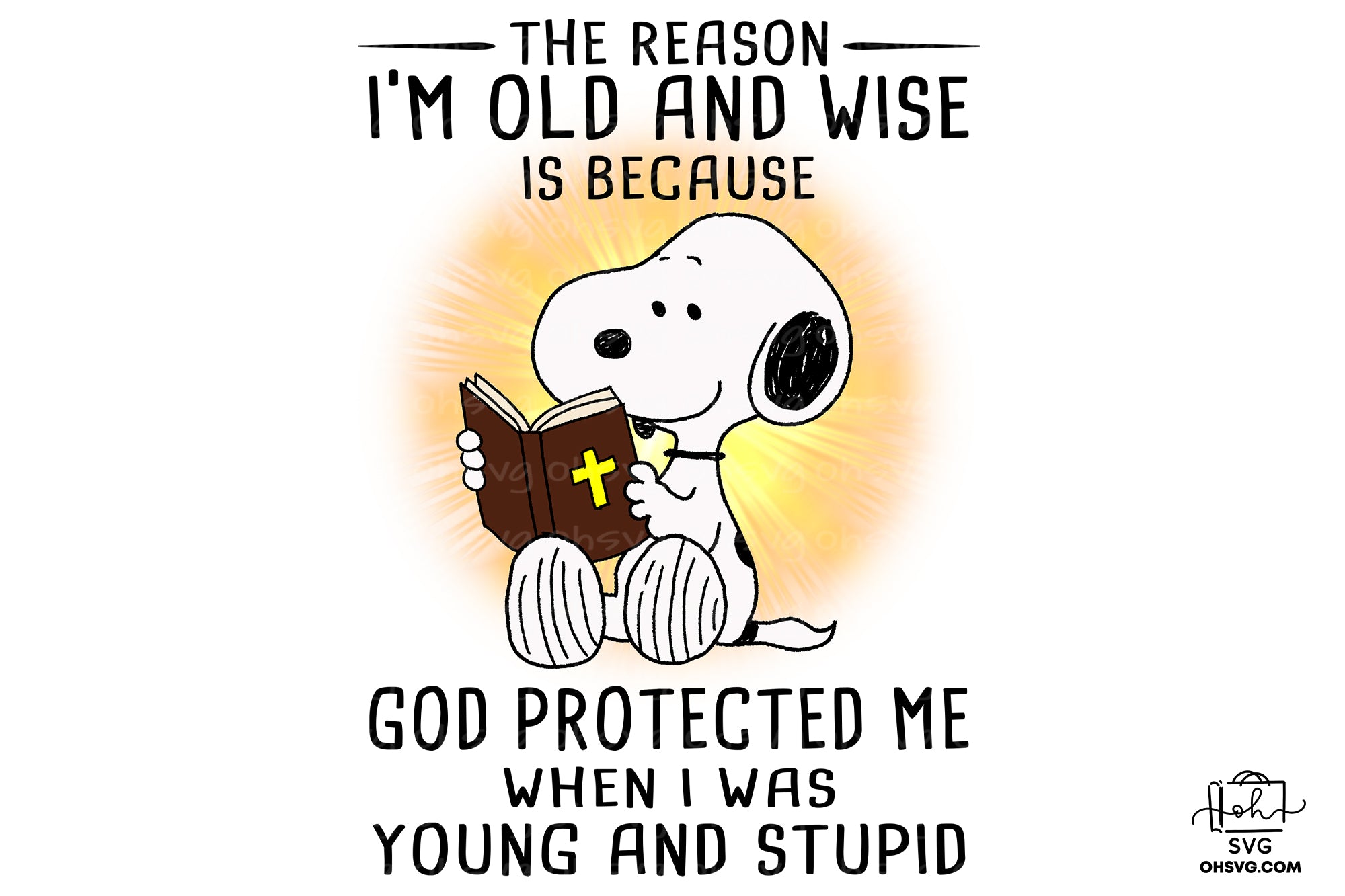 The Reason I'm Old And Wise PNG, Snoopy PNG, Cartoon PNG