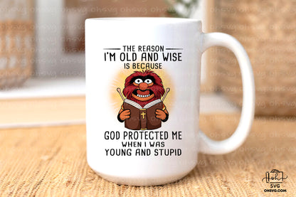 The Reason I'm Old And Wise PNG, Muppet Show PNG, Animal Muppet PNG