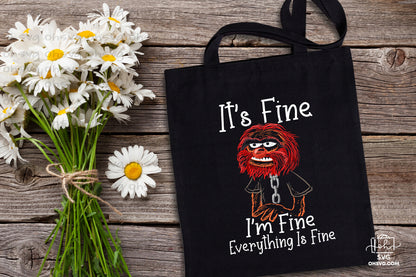 It's Fine I'm Fine Everything Is Fine PNG, Muppet Show PNG, Animal Muppet PNG