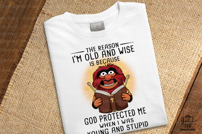 The Reason I'm Old And Wise PNG, Muppet Show PNG, Animal Muppet PNG