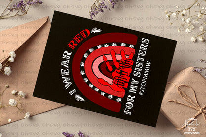 I Wear Red For My Sisters PNG , Native American PNG , Native Indian PNG