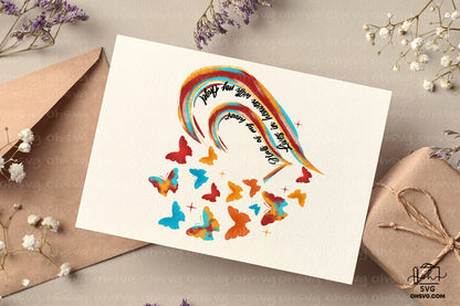 Half Of My Heart Lives In Heaven PNG, Angel Wings PNG, Memorial PNG, Heaven PNG