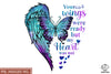 Your Wings Were Ready PNG, Angel Wings PNG, Memorial PNG, Heaven PNG