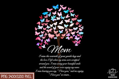 Mom, I Love You PNG, Angel Wings PNG, Memorial PNG, Heaven PNG