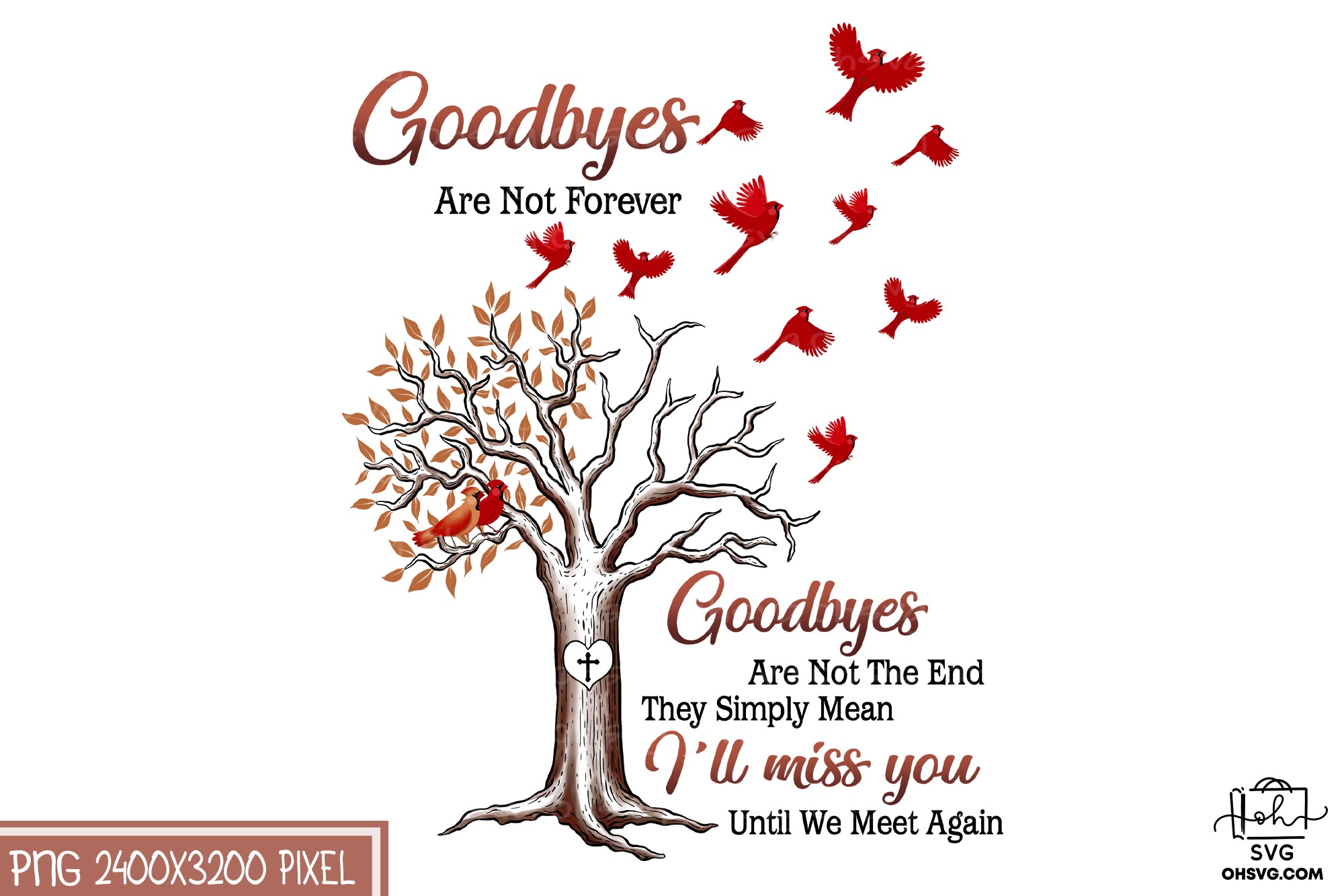 Goodbyes Are Not Forever PNG, Angel Wings PNG, Memorial PNG, Heaven PNG