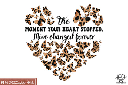 The Moment Your Heart Stopped PNG, Angel Wings PNG, Memorial PNG, Heaven PNG