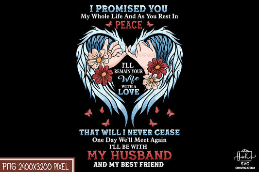 I Promised You PNG, Angel Wings PNG, Memorial PNG, Heaven PNG