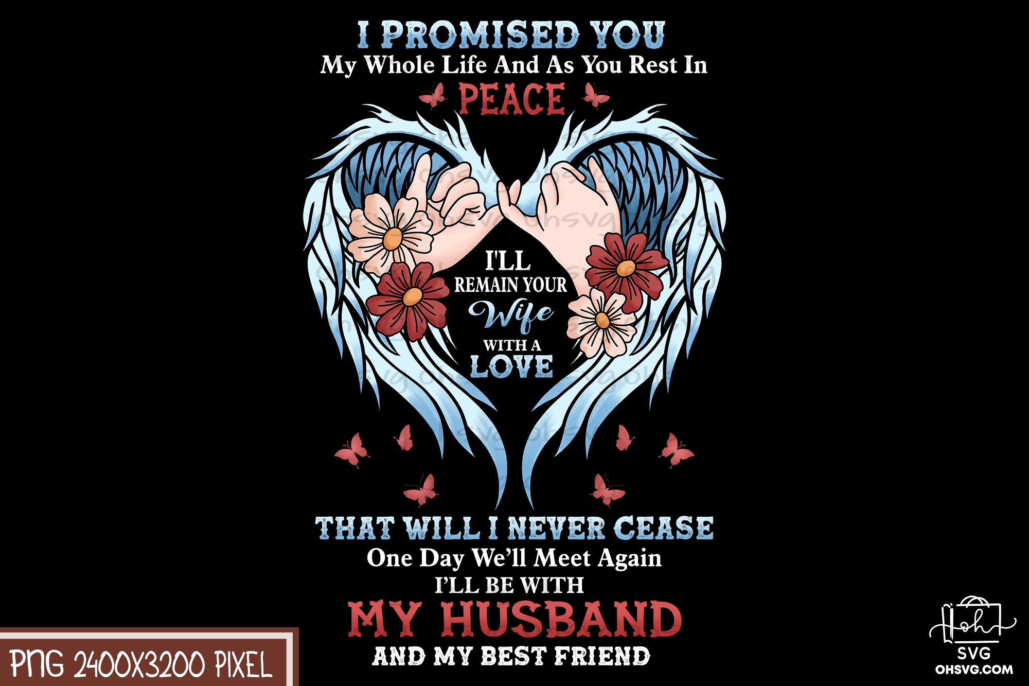 I Promised You PNG, Angel Wings PNG, Memorial PNG, Heaven PNG