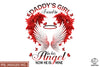 Daddy&#39;s Girl I Used To Be His Angel Now He Is Mine PNG, Angel Wings PNG, Memorial PNG, Heaven PNG