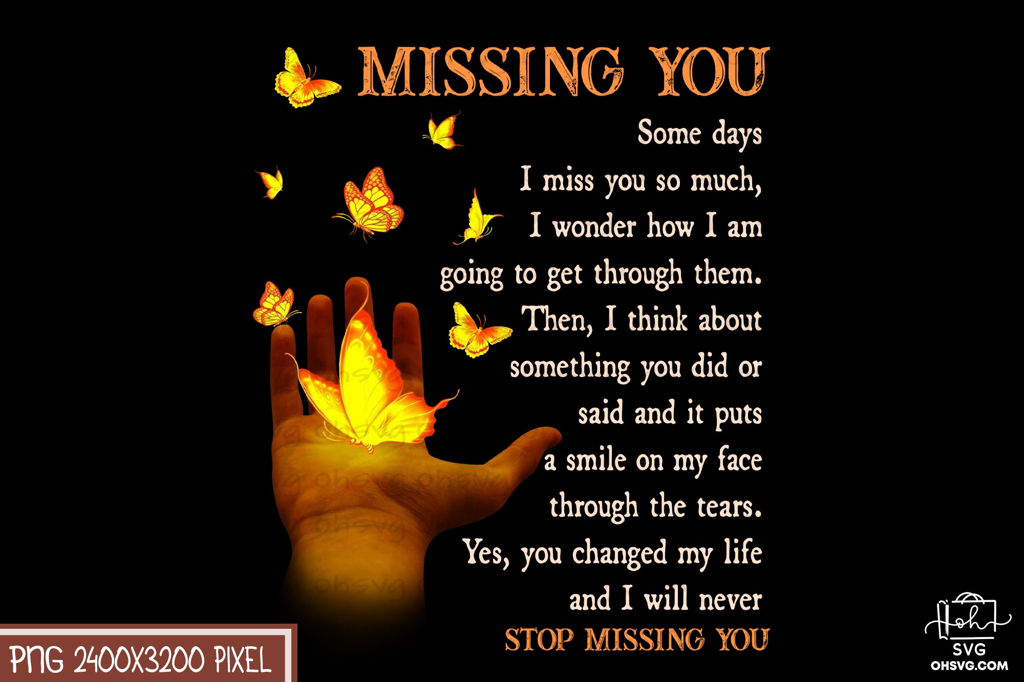 Missing You PNG, Angel Wings PNG, Memorial PNG, Heaven PNG