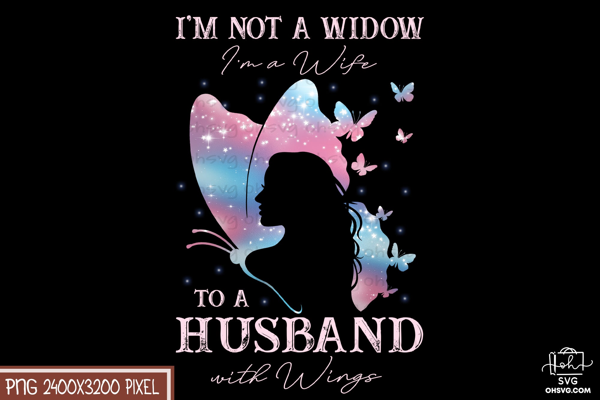 Husband With Wings PNG, Angel Wings PNG, Memorial PNG, Heaven PNG