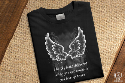 The Sky Looks Different When You PNG, Angel Wings PNG, Memorial PNG, Heaven PNG