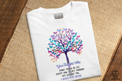 I Miss You Mom PNG, Angel Wings PNG, Memorial PNG, Heaven PNG