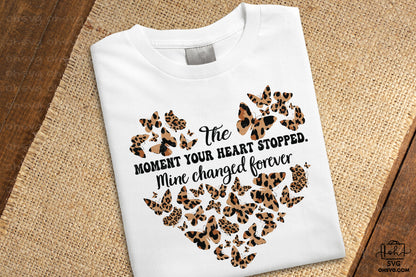 The Moment Your Heart Stopped PNG, Angel Wings PNG, Memorial PNG, Heaven PNG