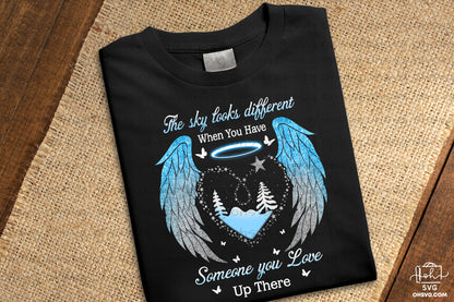 Someone You Love Up There PNG, Angel Wings PNG, Memorial PNG, Heaven PNG
