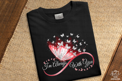 I'm Always With You PNG, Angel Wings PNG, Memorial PNG, Heaven PNG