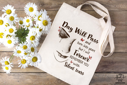 Forever Remember You With Silent Tears PNG, Angel Wings PNG, Memorial PNG, Heaven PNG